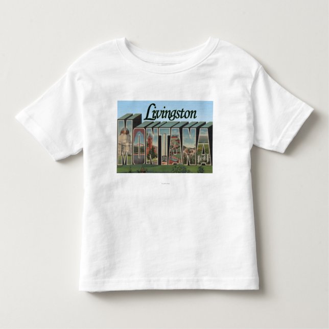 Livingston Montana Tee Shirt (Framsida)