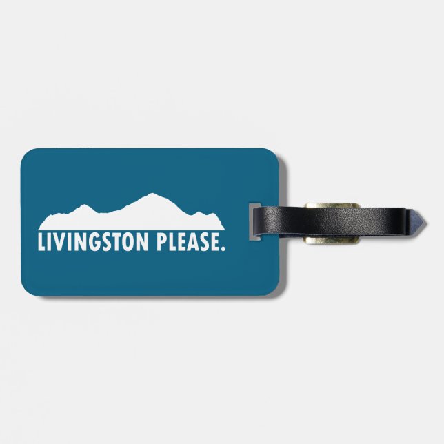 Livingston Montana Vänligen Bagagebricka (Baksida Vågrät)