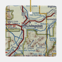 Livingston MT Vintage Karta
