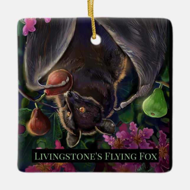 Livingstone Fling Fox Julgransprydnad Keramik (Framsida)