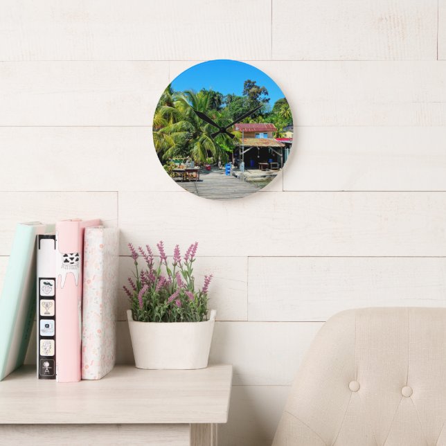 Livingston's Caribbean Charm Stor Klocka (Läsesal)