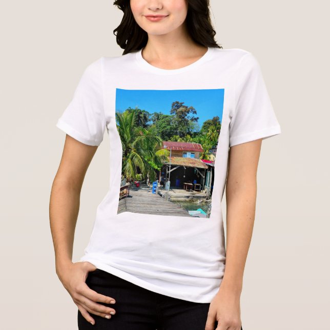 Livingston's Caribbean Charm T Shirt (Framsida)