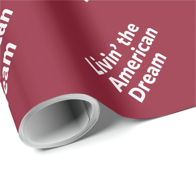 Livin'the American Dream Presentpapper (Rullad Hörn)