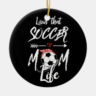 Livin'the Soccer Mamma Life Julgransprydnad Keramik