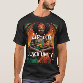 LIVITI-BLACK UNITY Basic-Mörk T-Shirt
