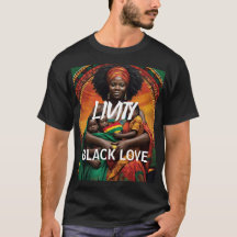 LIVITY BLACK KÄRLEK Basic Mörk T-Shirt