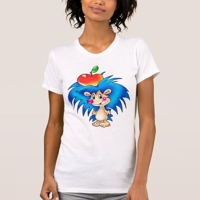 LIVIYA- Kute hedgehog-animering T Shirt (Framsida)