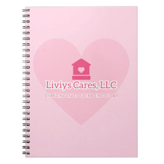 Liviys Cares Logo Notebook Anteckningsbok
