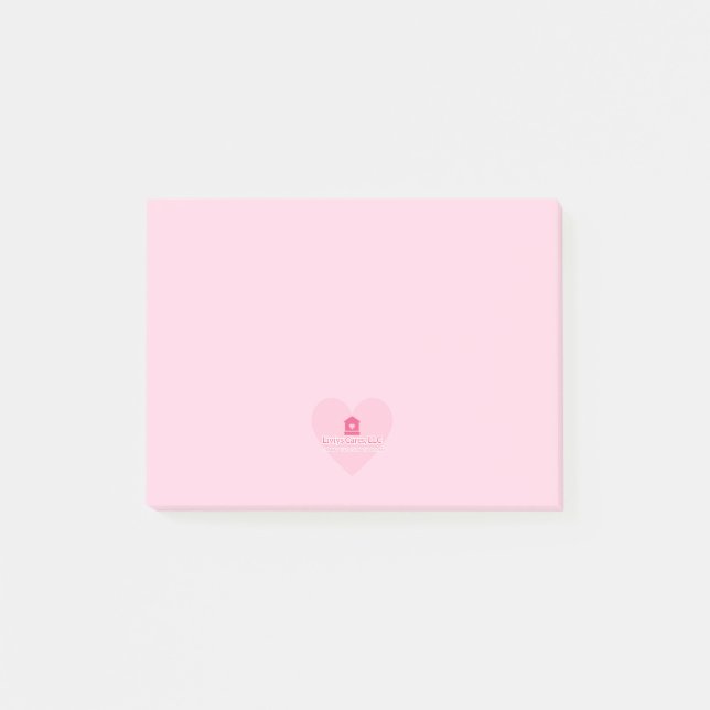 Liviys Cares Logo Post-it Block (Framsida)