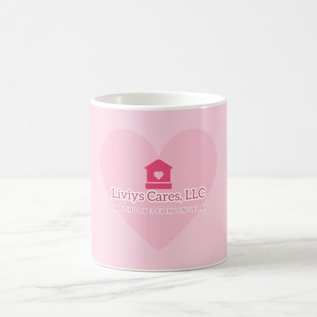 Liviys Cares logotyp Kaffemugg (Center)