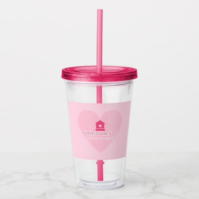 Liviys Cares logotyp Take Away Mugg (Framsida)