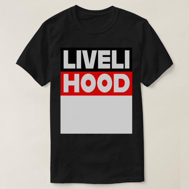LivLifoSupport-jobb T Shirt (Design framsida)