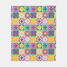 Livlig Abstrakt Geometrisk Mönster i Djärva Färger