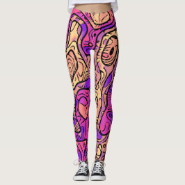 Livlig Abstrakt Leggings