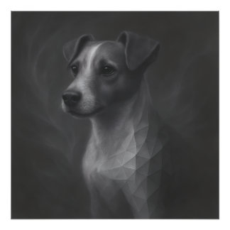 Livlig Ande – Jack Russell Geometri Fototryck