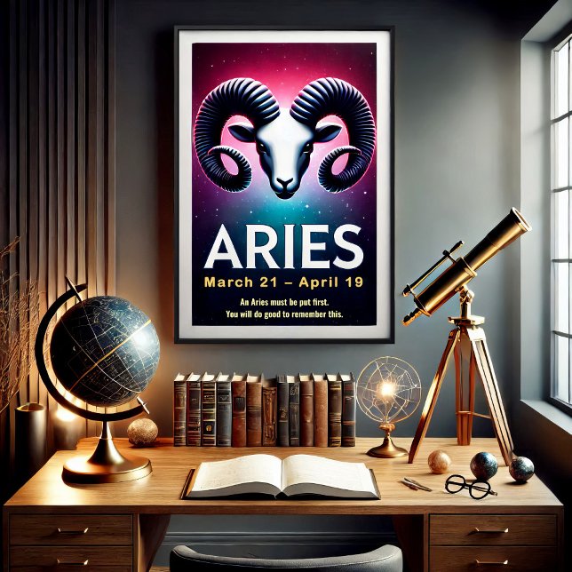 Livlig Aries Stjärntecken Poster (Skapare uppladdad)