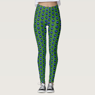Livlig blåbärdamasker leggings