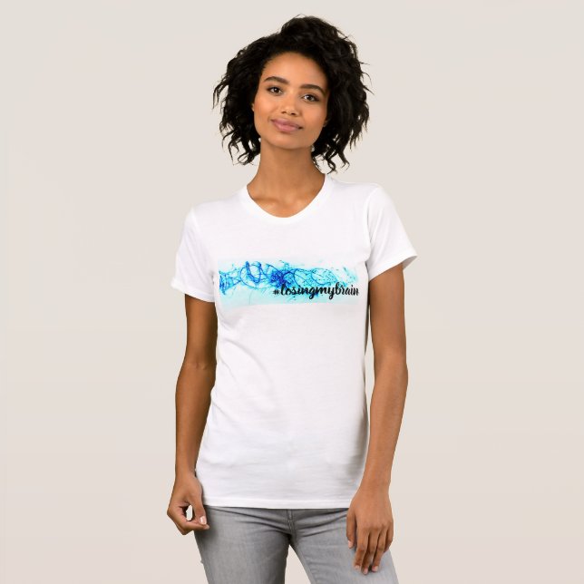 Livlig blåvit gnistrautslagsplats för LMB T Shirt (Hel framsida)