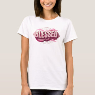 Livlig BLESSAD Konstnärlig Motiv T Shirt