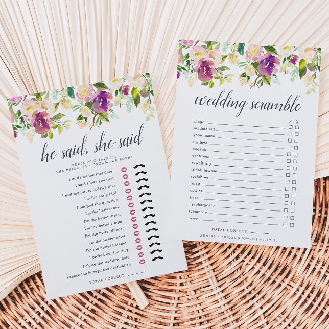 Livlig Blomning Dubbelsidigt Bröllopsspel (Skapare uppladdad)