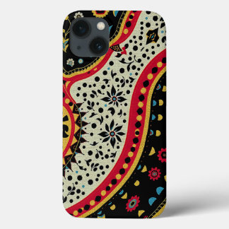 Livlig bohemisk textil mobilskal