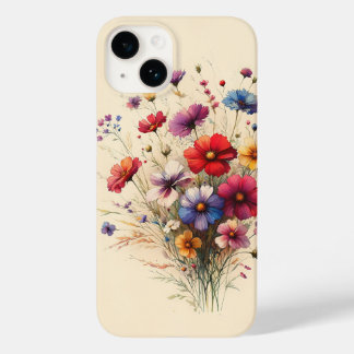 Livlig bukett av vilda blommor Konstnärlig blomste