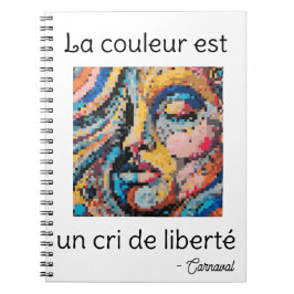 Livlig Celebration i pixelart Anteckningsbok