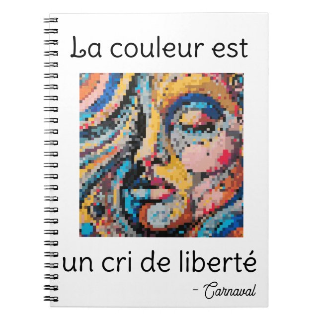 Livlig Celebration i pixelart Anteckningsbok (Framsidan)