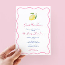 Livlig Ciao Bambina Rosa Citrus Flicka Bebis Kalas