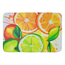 Livlig Citrus Fruktstänk Konst
