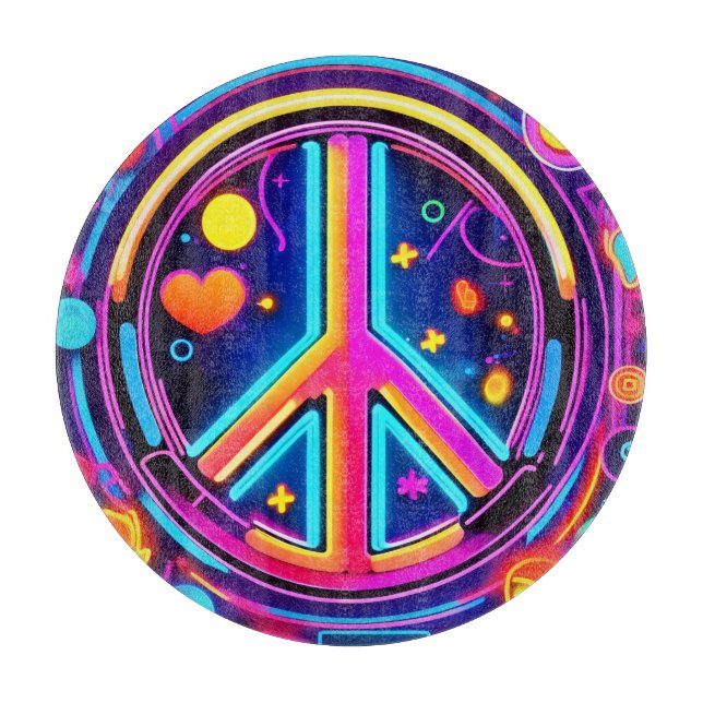 Livlig design med fredstecken (Framsidan)