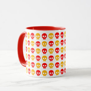 Livlig Dödskalle Pop Mugg