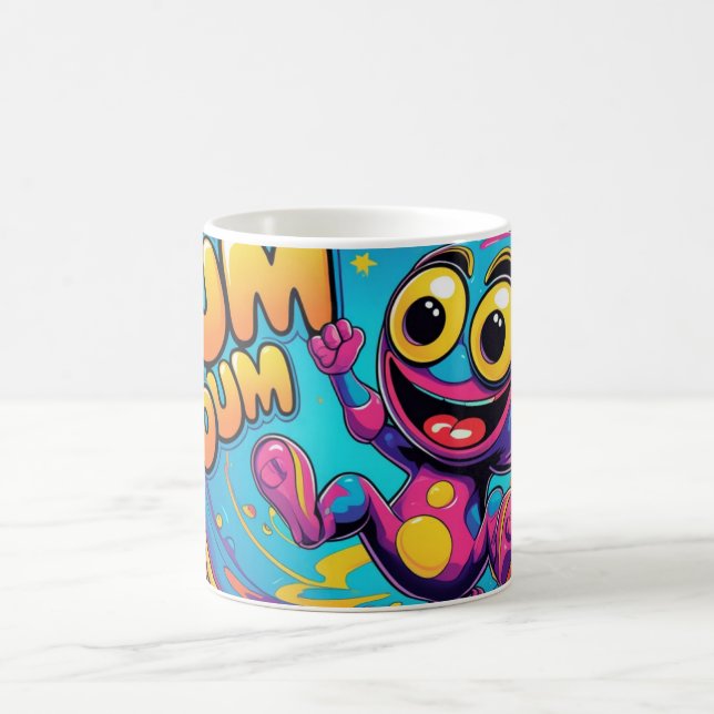 Livlig Dum Dum Glädje-Mugg Kaffemugg (Center)