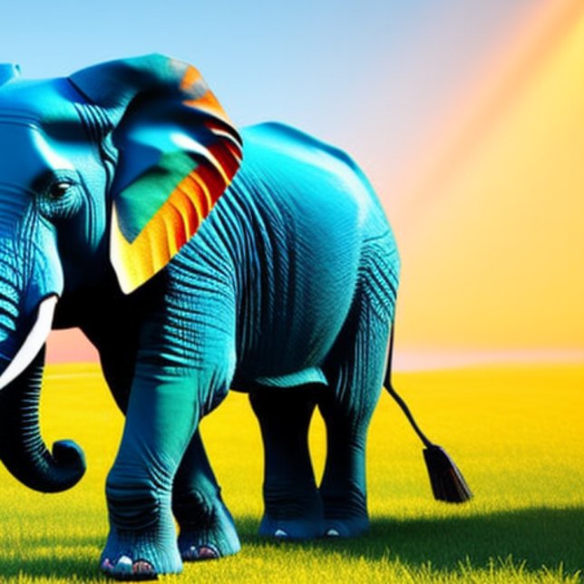 Livlig Elefant Trivet Glasunderlägg Presentlåda T- Kudde (Skapare uppladdad)