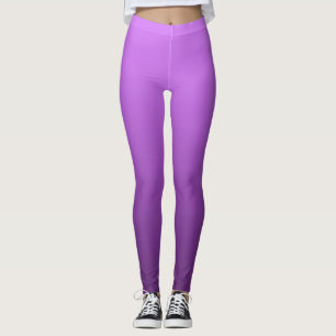 Livlig Elektrisk Sommar Lila Nedsänkt Ombre Leggings