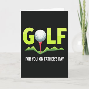 Livlig farsdags golfkort kort