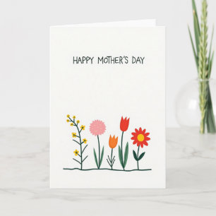Livlig Flora Morsdags-kort Kort
