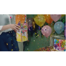 Livlig födelsedagspresentlåda