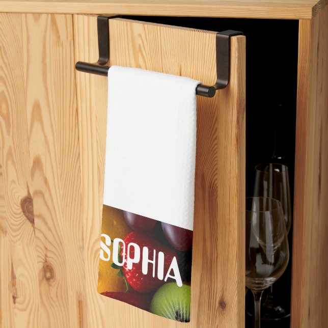 Livlig fruktfotografi kökshandduk (Thirds Fold)