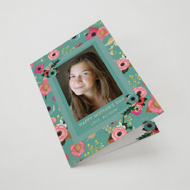 Livlig | Glad mors dag Tealblommor och foto Kort