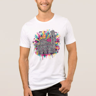 Livlig grafik för Florens Italienska katedral T Shirt