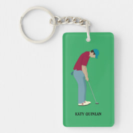 Livlig Grönt Golfing Thmet