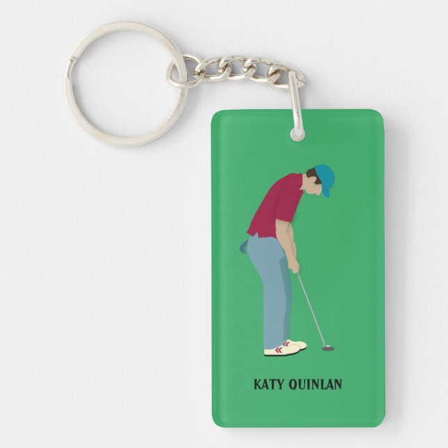 Livlig Grönt Golfing Thmet (Framsidan)