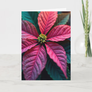 Livlig julblomsterkort kort
