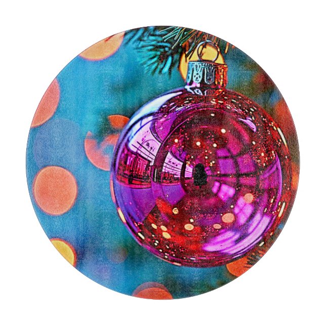 Livlig julgransprydnad med gnistrande design (Framsidan)