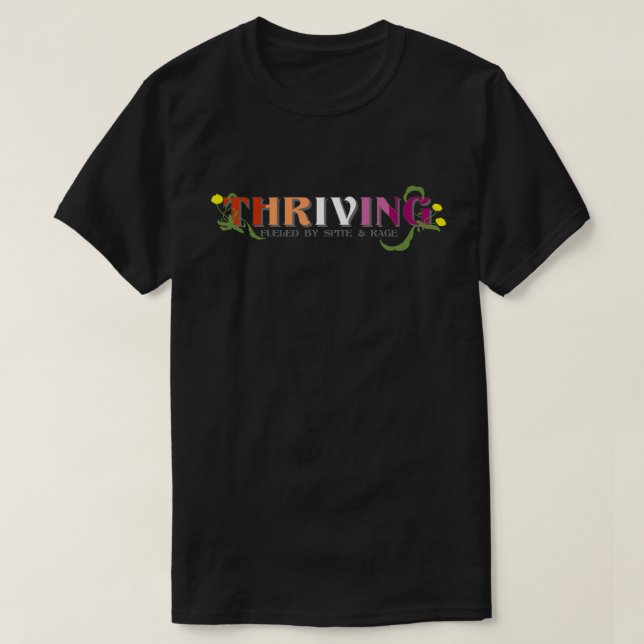 Livlig lesbisk stolthet t shirt (Design framsida)