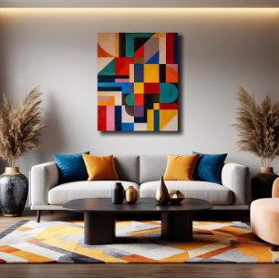 Livlig mosaik canvastryck