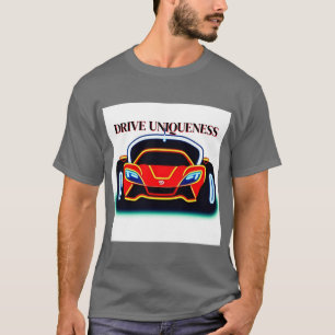 Livlig Neons Snabb Glödande Sportbil Konst T Shirt