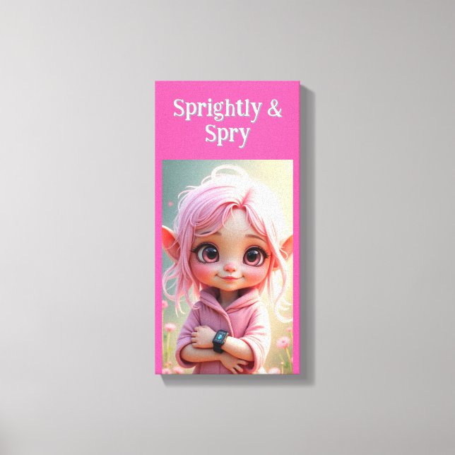 Livlig och spänstig canvastryck (Framsida)