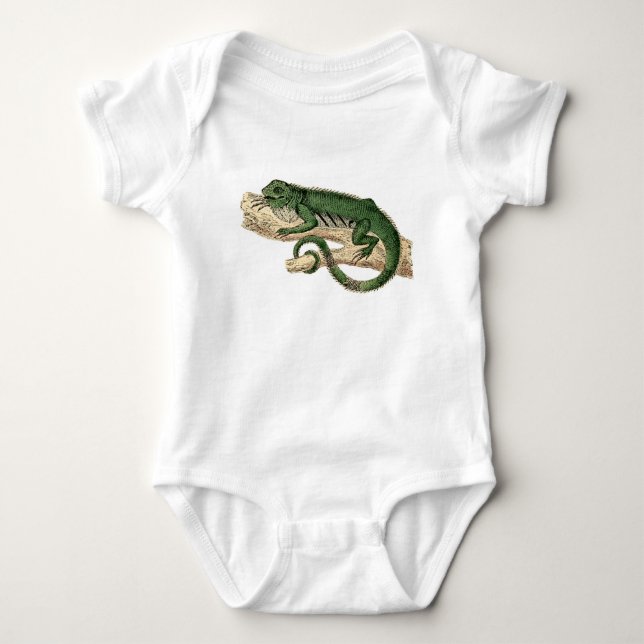 Livlig ödlaBodysuit Tee Shirt (Framsida)